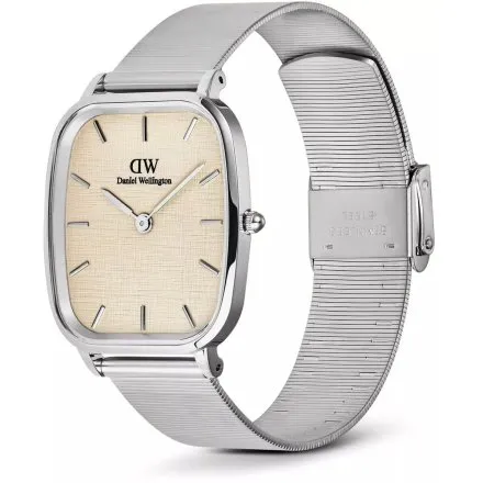 Zegarek Daniel Wellington Marlon Wire Linen DW00100812 32mm srebrny z bransoletką