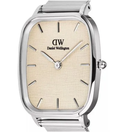 Zegarek Daniel Wellington Marlon Wire Linen DW00100812 32mm srebrny z bransoletką