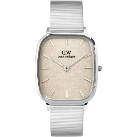 Zegarek Daniel Wellington Marlon Wire Linen DW00100812 32mm srebrny z bransoletką
