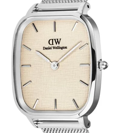 Zegarek Daniel Wellington Marlon Wire Linen DW00100814 32mm srebrny z bransoletką