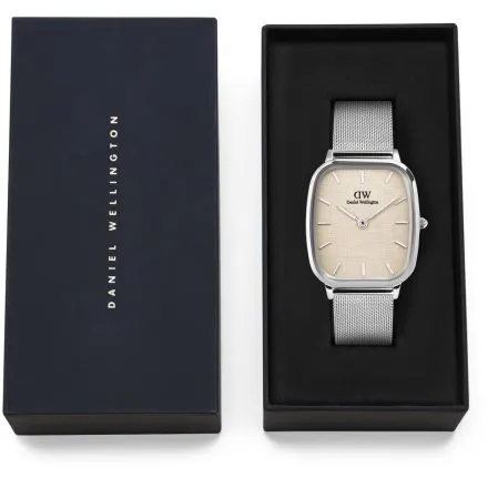 Zegarek Daniel Wellington Marlon Wire Linen DW00100814 32mm srebrny z bransoletką