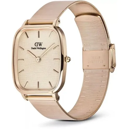 Zegarek Daniel Wellington Marlon Wire Linen DW00100815 32mm różowozłoty z bransoletką