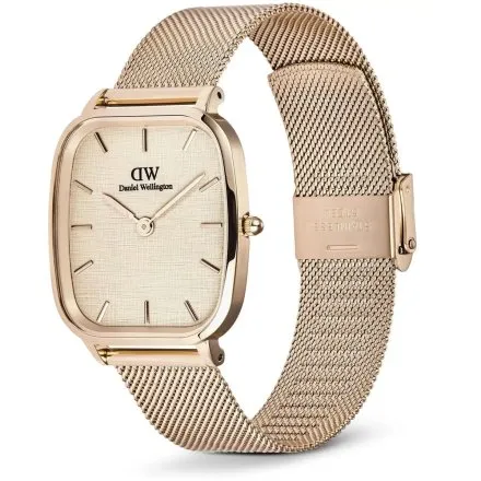 Zegarek Daniel Wellington Marlon Wire Linen DW00100817 32mm różowozłoty z bransoletką
