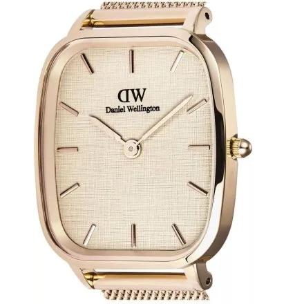 Zegarek Daniel Wellington Marlon Wire Linen DW00100817 32mm różowozłoty z bransoletką