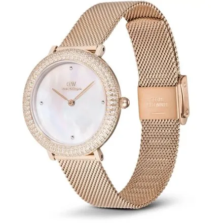 Zegarek Daniel Wellington Crystalline DW00100823 32mm różowozłoty z masą perłową na tarczy
