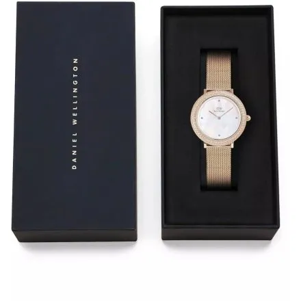 Zegarek Daniel Wellington Crystalline DW00100823 32mm różowozłoty z masą perłową na tarczy