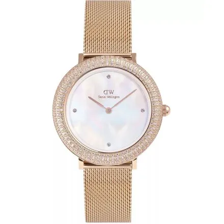 Zegarek Daniel Wellington Crystalline DW00100823 32mm różowozłoty z masą perłową na tarczy