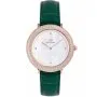 Zegarek Daniel Wellington Crystalline DW00100826 32mm różowozłoty z masą perłową i zielonym paskiem