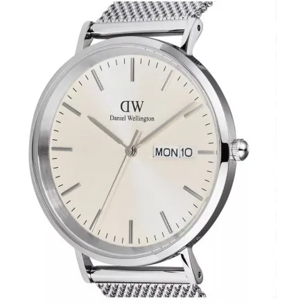 Zegarek Daniel Wellington Classic Day DW00100828 40mm męski srebrny z funkcją datownika