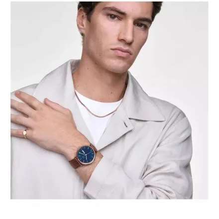 Zegarek Daniel Wellington Classic Day DW00100830 40mm męski różowozłoty z funkcją datownika