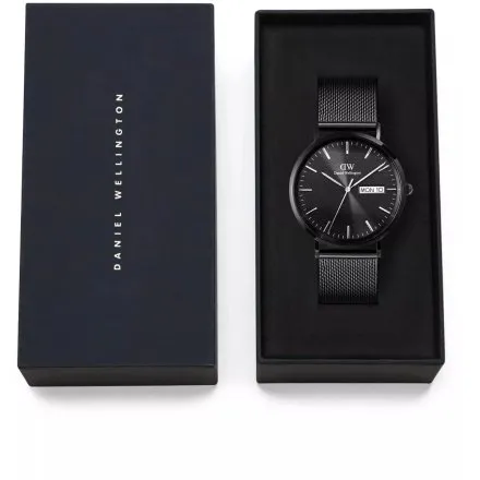 Zegarek Daniel Wellington Classic Day DW00100831 40mm męski czarny z funkcją datownika