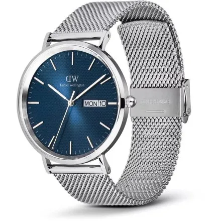 Zegarek Daniel Wellington Classic Day DW00100833 40mm męski srebrny z funkcją datownika
