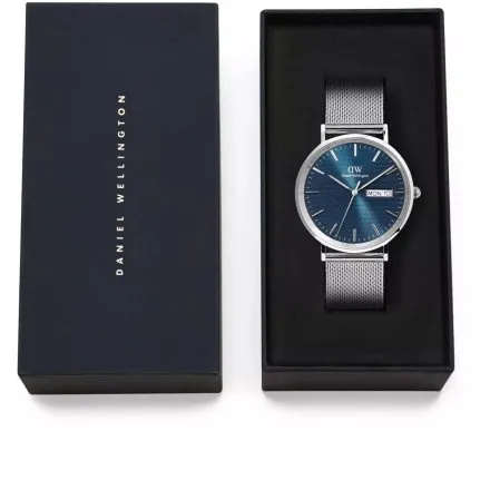 Zegarek Daniel Wellington Classic Day DW00100833 40mm męski srebrny z funkcją datownika