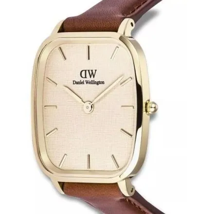 Zegarek Daniel Wellington Marlon St Mawes DW00100839 32mm złoty z brązowym paskiem