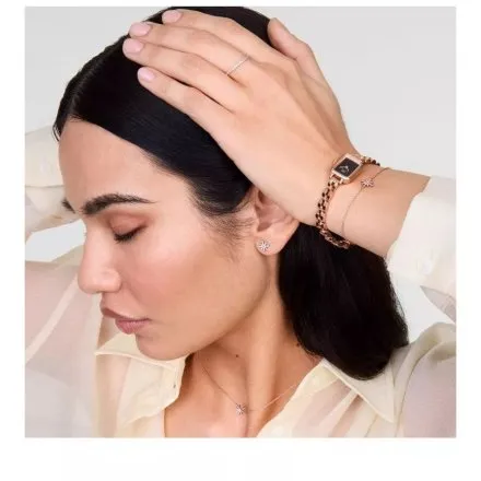 Zegarek Daniel Wellington DW00100848 Quadro Mini Arch 15mm różowozłoty z bransoletką