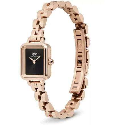 Zegarek Daniel Wellington DW00100848 Quadro Mini Arch 15mm różowozłoty z bransoletką