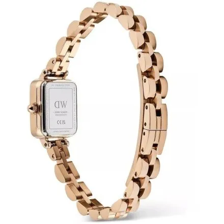 Zegarek Daniel Wellington DW00100848 Quadro Mini Arch 15mm różowozłoty z bransoletką