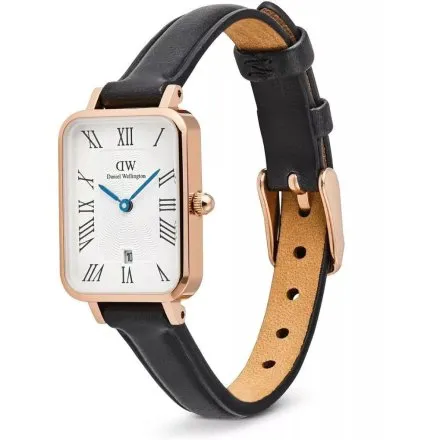 Zegarek Daniel Wellington Quadro Roman Numerals DW00100862 20mm damski na pasku skórzanym