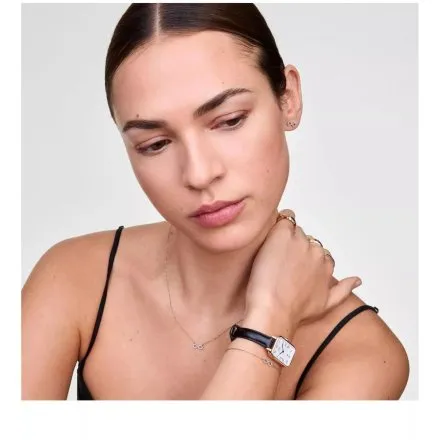 Zegarek Daniel Wellington Quadro Roman Numerals DW00100862 20mm damski na pasku skórzanym