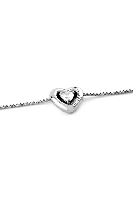 Guess Beloved srebrna bransoletka damska kryształki JUBB06017JW-RH (S)