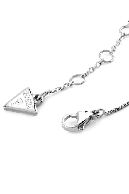 Guess Beloved srebrna bransoletka damska kryształki JUBB06017JW-RH (S)