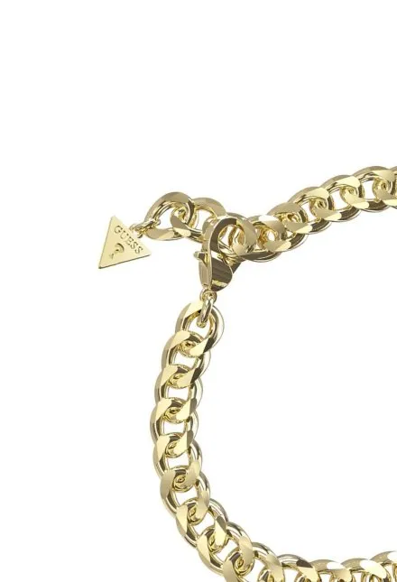 Guess LION bransoletka złota z kryształkami JUBB06190JW (S)