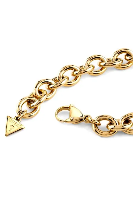 Guess G TALISMAN bransoletka złota damska literka G z kryształkami JUBB06194JW (S)