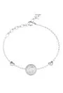 Guess G TALISMAN bransoletka srebrna damska literka G z kryształkami JUBB06208JW (L)