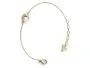 Guess AURORA złota bransoletka damska księżyc z logo JUBB06234JW-YG (S)