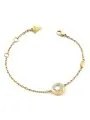 Guess MOON DROPS bransoletka złota damska zawieszka z kryształkami JUBB06246JW (S)