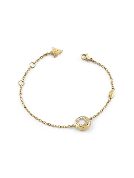 Guess MOON DROPS bransoletka złota damska zawieszka z kryształkami JUBB06246JW (S)