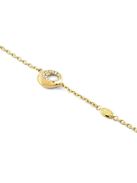 Guess MOON DROPS bransoletka złota damska zawieszka z kryształkami JUBB06246JW (S)