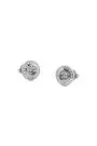 Guess G Crystal srebrne kolczyki okrągłe z kryształkami JUBE05448JW