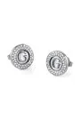 Guess G Talisman srebrne kolczyki okrągłe z kryształkami JUBE06211JW