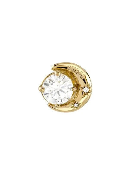 Guess AURORA złote kolczyki księżyc z kryształkami JUBE06233JW-YG