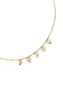 Guess By Your Side złoty naszyjnik z serduszkami JUBN06081JW