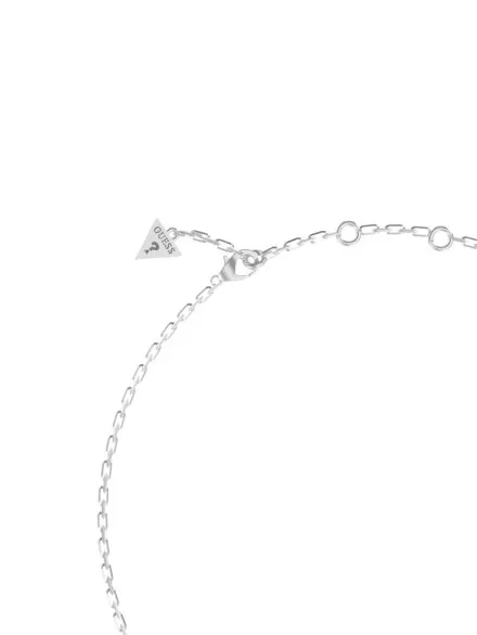 Guess By Your Side srebrny naszyjnik z serduszkiem JUBN06087JW
