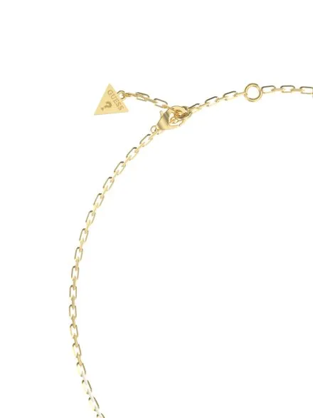 Guess By Your Side złoty naszyjnik z serduszkiem JUBN06087JW