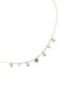 Guess Jaipur Splendor złoty naszyjnik z zawieszkami w postaci kryształków JUBN06148JW