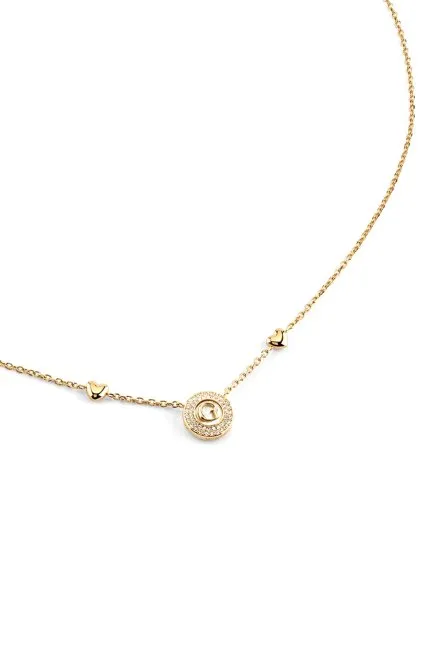 Złoty naszyjnik Guess G Talisman z zawieszką literka G i kryształkami JUBN06201JW