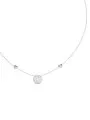 Guess srebrny naszyjnik G TALISMAN z medalionem i sercami JUBN06207JW