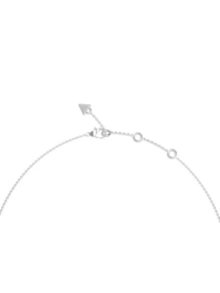 Guess srebrny naszyjnik G TALISMAN z medalionem i sercami JUBN06207JW