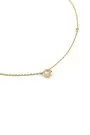 Guess Moon Drops złoty naszyjnik z zawieszką z kryształkami JUBN06245JW