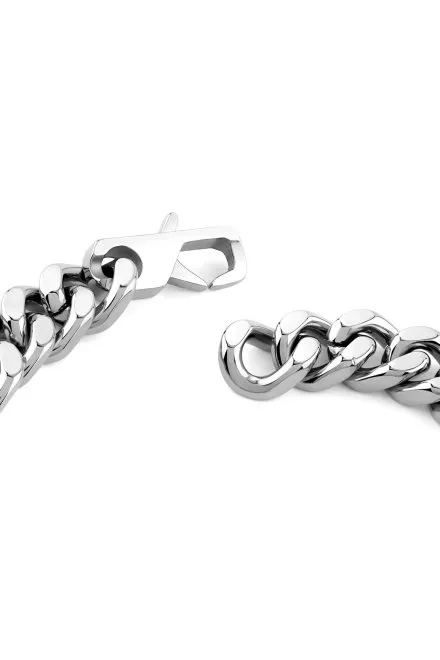 Guess Lion King srebrna bransoletka męska łańcuch JUMB06007JW