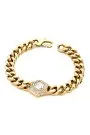 Guess Lion King złota bransoletka męska łańcuch JUMB06007JW