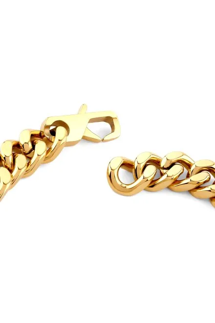 Guess Lion King złota bransoletka męska łańcuch JUMB06007JW