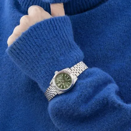 Festina Classic Zegarek Damski na bransolecie z zieloną tarczą 20087/5