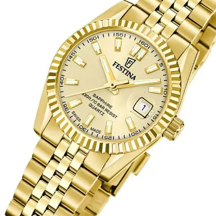 Festina Classic Zegarek Damski złoty na bransolecie 20089/2