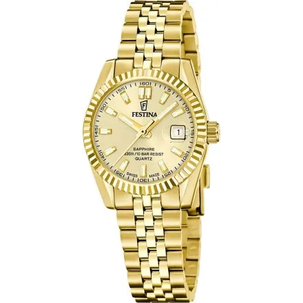Festina Classic Zegarek Damski złoty na bransolecie 20089/2
