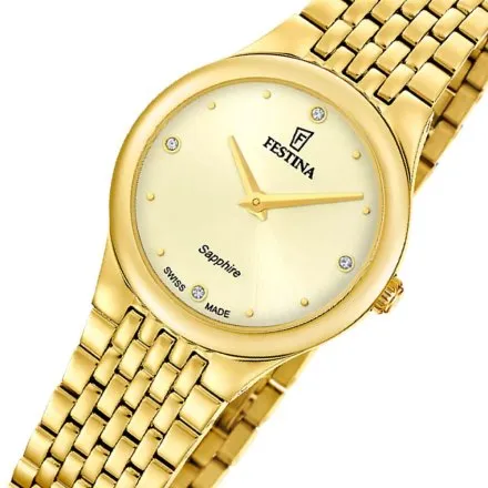 Festina Grace Zegarek Damski złoty na bransolecie 20098/2